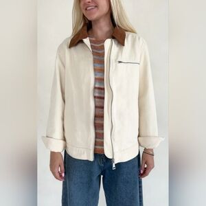 Corduroy Collared Cotton Barn Jacket